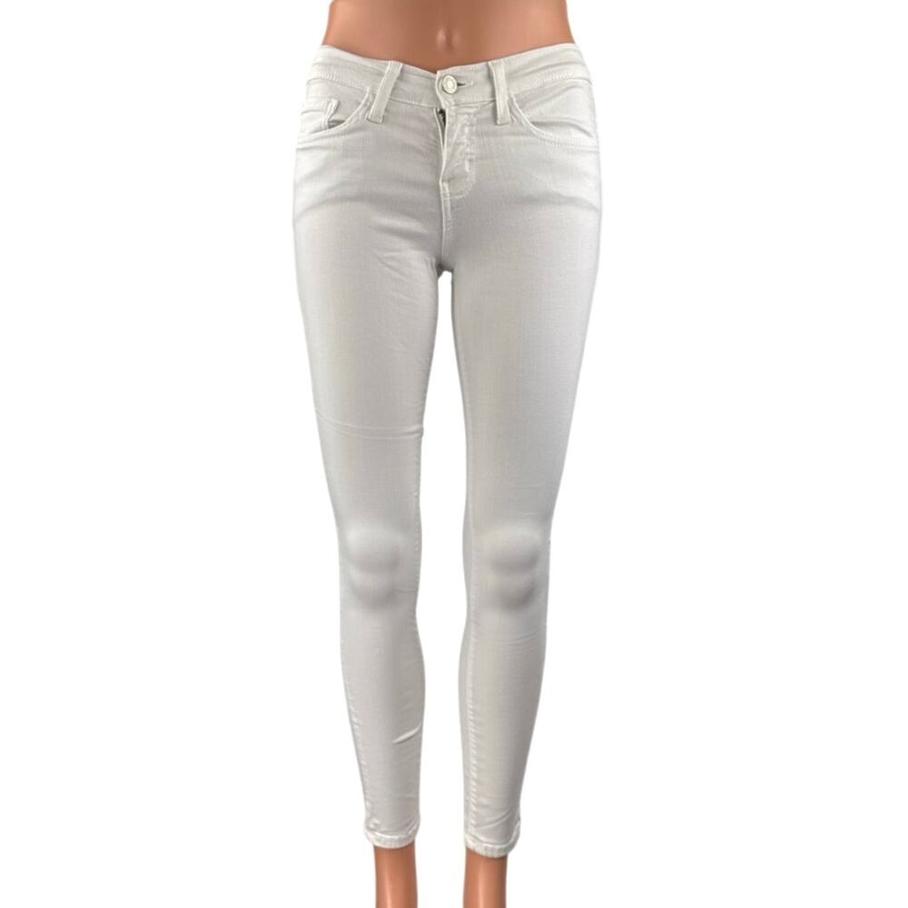 Flying Monkey Women's White Low Rise Stretch Jegging Skinny Denim Jeans Size 25